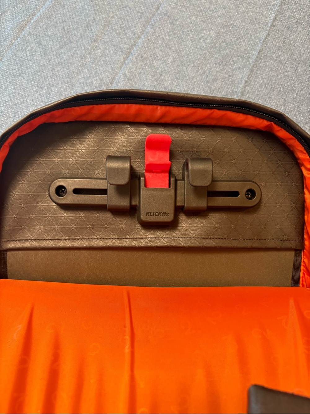 Pannier Backpack with Orange Accents - Picture 7 of 9
